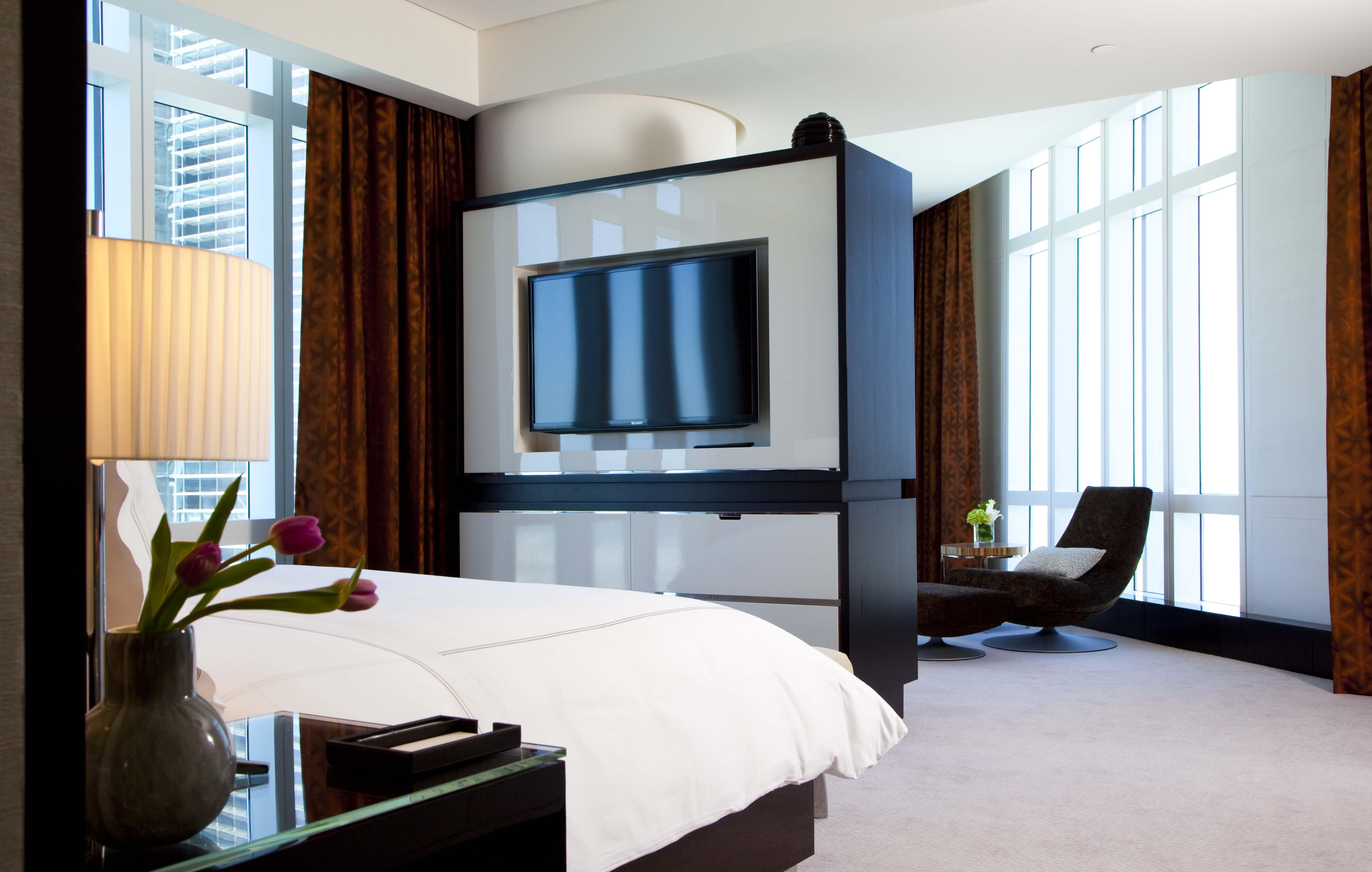 로즈우드 아부다비 호텔 외부 사진 A bedroom at the Mandarin Oriental, Singapore